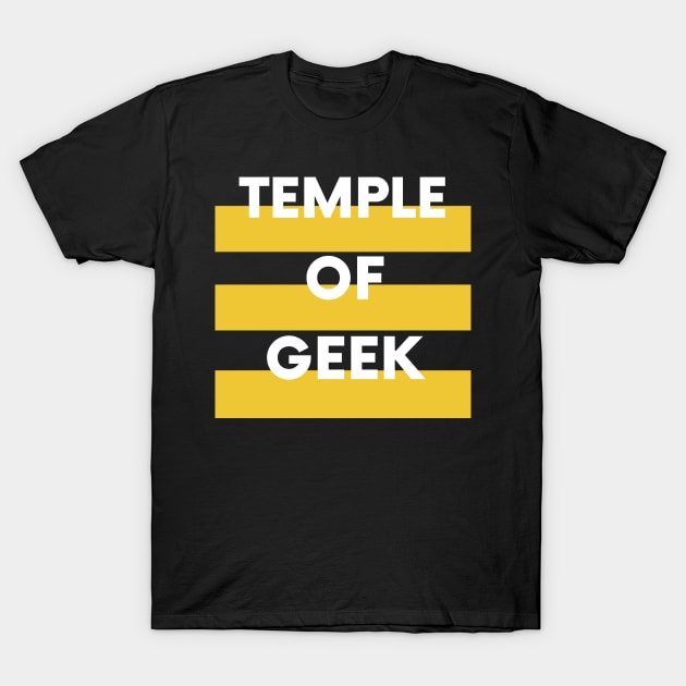 Temple Of Geek - Yellow T-Shirt by templeofgeek